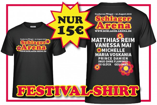 T-Shirt Schlager Arena